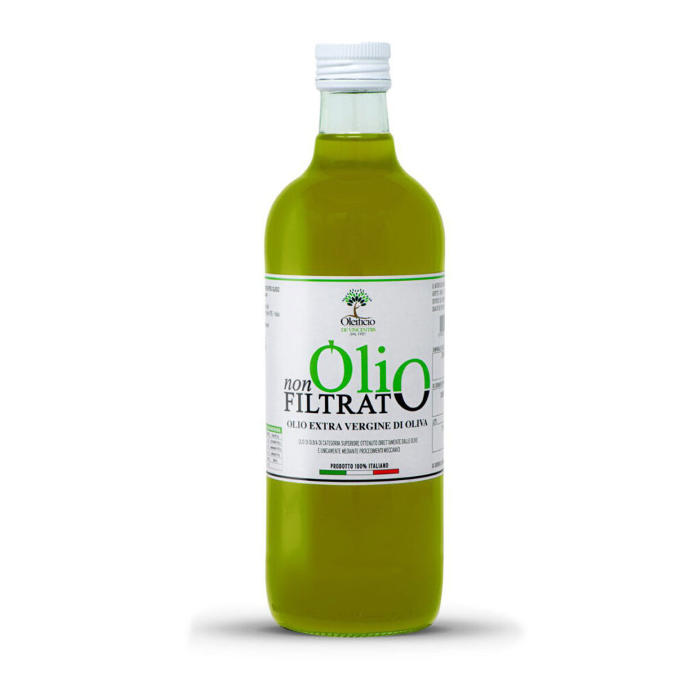 Olio Extra Vergine di oliva non filtrato 100% Italiano