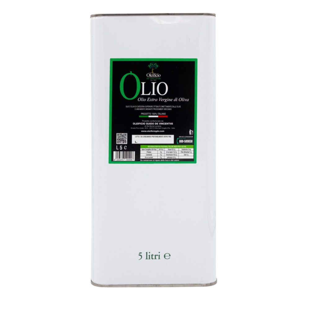 Olio Extra Vergine di oliva 100% Italiano - 5L